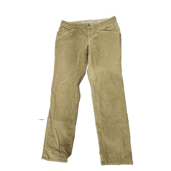Eddie Bauer Corduroy Jean Straight Leg Stretch Boyfriend Brown Womens 10 - Picture 1 of 7